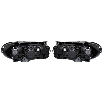 Rareelectrical - New Pair Of Headlight Compatible With Hyundai Santa Fe Gl Gls Limited 2.4Ll Se 3.5L 2010 By Part - Image 1