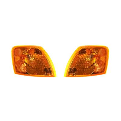 Rareelectrical - New Turn Signal Light Pair Compatible With Volkswagen Passat 01 Vw2530106 Amber Vw2531106 3B0953042a - Image 1