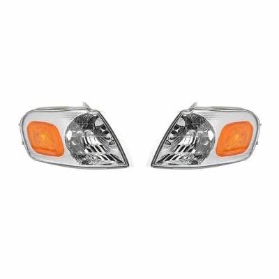 Rareelectrical - New Pair Of Turn Signal Light Compatible With Oldsmobile Silhouette 97-04 15130499 Gm2521155 - Image 1