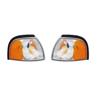 Rareelectrical - New Turn Signal Light Pair Compatible With Mazda B2500 2001 1F7051121 1F7051131 1F70-51-121 - Image 1