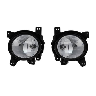 Rareelectrical - New Pair Fog Lights Compatible With Hyundai Santa Fe Gl Gls Se 2010-12 Hy2593137 92201-2B500 - Image 1