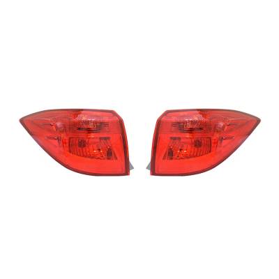 Rareelectrical - New Outer Pair Of Tail Light Fits Toyota Corolla Se 2017-18 To2805131 To2804131 - Image 1