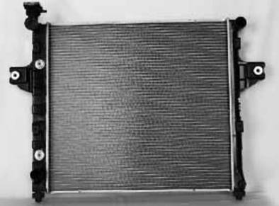 Rareelectrical - Radiator Assembly Compatible With Jeep 99-04 Grand Cherokee 4.0L L6 3956Cc 241 242 Cid 2631 - Image 1
