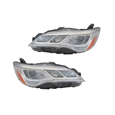 Rareelectrical - New Pair Headlights Fits Toyota Camry Xle 2017 To2502223 81110-06870 8115006870 - Image 2