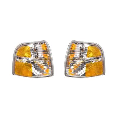 Rareelectrical - New Pair Of Turn Signal Light Compatible With Ford Explorer 2002-04 1L2z13200aa Fo2521167 - Image 1