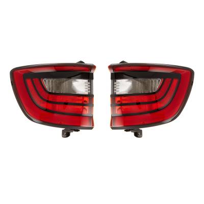 Rareelectrical - New Pair Of Tail Lights Compatible With Dodge Durango Citadel Gt Limited 2014-17 68272126Aa - Image 2