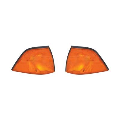 Rareelectrical - New Pair Of Turn Signal Lights Compatible With Bmw 318Is 318I 1992-99 63138353284 63138353283 - Image 1