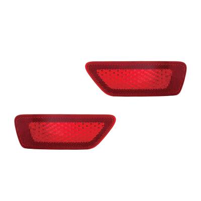 Rareelectrical - New Pair Of Reflector Lights Compatible With Jeep Grand Cherokee 11-16 57010720Ac Ch1185100 - Image 1