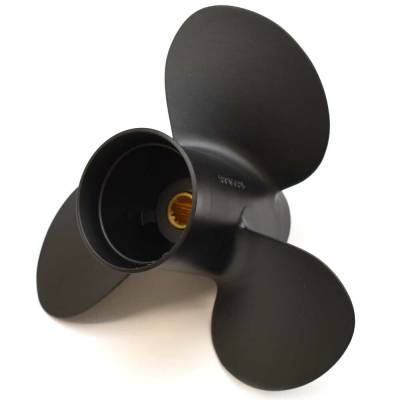 Rareelectrical - New Aluminum Propeller Compatible With Johnson/Evinrude 2 Stroke 13 Spline 9.9 For Years 1974-2005 - Image 2