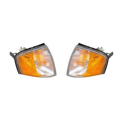 Rareelectrical - New Turn Signal Light Pair Compatible With Mercedes Benz C280 94-00 Mb2521101 2028261243 2028261143 - Image 1