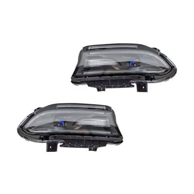 New Pair Of Head Lights Compatible With Dodge Charger Sxt Plus Sedan 2015-16 68214396Ab Ch2503270