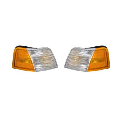 Rareelectrical - New Turn Signal Light Pair Compatible With Mercury Cougar 1989-1995 E9sz13200a Fo2521111 Fo2520113 - Image 1