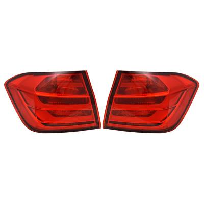 Rareelectrical - New Pair Of Outer Tail Lights Fits Bmw 320I 328I 2012-2015 63217313040 Bm2804104 - Image 2
