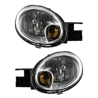 Rareelectrical - New Pair Of Headlight Compatible With Dodge Neon Se Srt-4 Sxt Sedan 2.4L 2005 By Part Number - Image 2