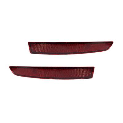 RAREELECTRICAL - New Pair Reflectors Compatible With Volkswagen Jetta 2015-2016 5C6-945-106-B Vw1185104 Vw1184104 5C6 - Image 2