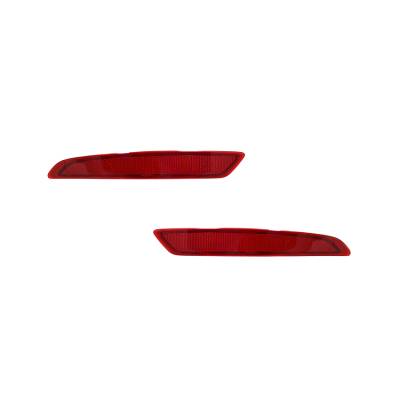 Rareelectrical - New Pair Of Reflector Lights Compatible With Ford Fiesta 2014-2015 Bs7z-13A565-A Fo1185108 Fo1184108 - Image 1