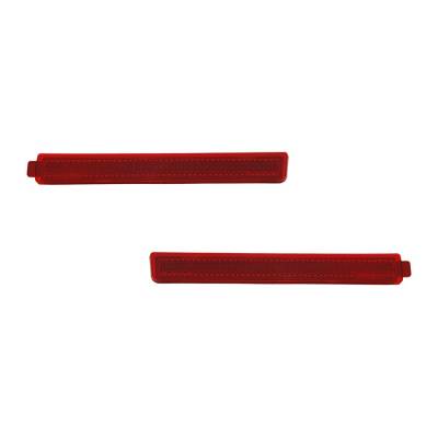 Rareelectrical - New Pair Of Reflector Lights Compatible With Cadillac Cts Coupe 2008-13 25883454 Gm1185105 25883455 - Image 1