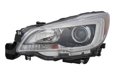 New Driver Side Headlight Compatible With Subaru Legacy Black 2015-2016 Su2502149 84001Al03a