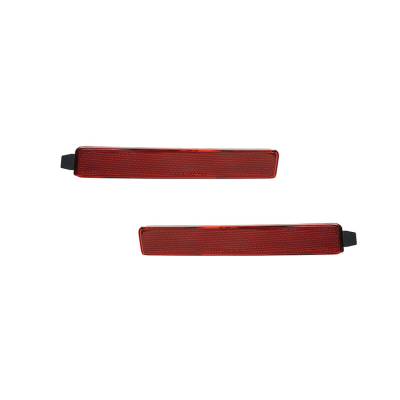 Rareelectrical - New Pair Of Reflector Lights Compatible With Gmc Acadia 3.6L 2007-2012 25881882 Gm2831100 25881881 - Image 2