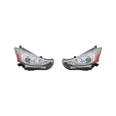 Rareelectrical - New Pair Of Headlight Fits Toyota Prius V 2015 2016 2017 To2519152 81170-47650 - Image 2