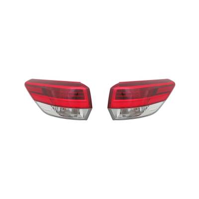 Rareelectrical - New Pair Of Outer Tail Lights Fits Toyota Highlander Hybrid 2017 81550-0E160 - Image 2