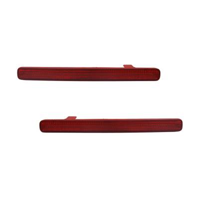 New Set Of 2 Reflector Lights Compatible With Acura Tsx 2010 2011 2012 2013 2014 Ac1184100
