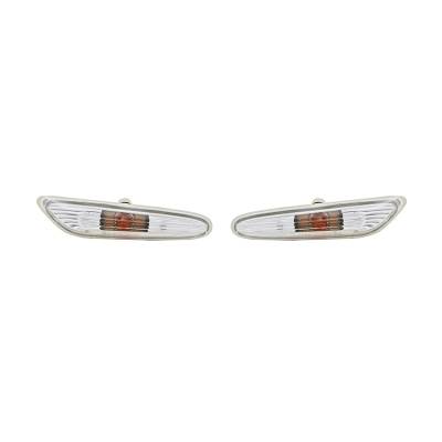 Rareelectrical - New Side Marker Light Pair Compatible With Bmw 545I 525I 530I 63-13-7-165-741 63137165742 Bm2571121 - Image 1