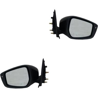 Rareelectrical - New Pair Of Mirror Compatible With Nissan Versa 2015 2016 2017 By Ni1321253 Ni1320253 5790431 - Image 1