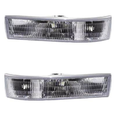 Rareelectrical - New Pair Of Daytime Running Lights Compatible With Chevrolet Gmc Astro Safari 4.3L 1995-2005 By Part - Image 1