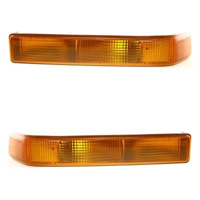Rareelectrical - New Pair Of Daytime Running Lights Compatible With Chevrolet Blazer S10 1998 1999 2000 2001 2002 - Image 1