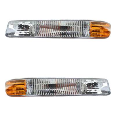 Rareelectrical - New Pair Of Daytime Running Lights Compatible With Gmc 1999 2000 2001 2002 2003 2004 2005 2006 2007 - Image 1