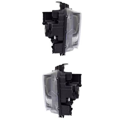 RAREELECTRICAL - New Pair Of Headlights Compatible With Hyundai Santa Fe Limited Led Bulb High Low Bea Clear Lens - Image 4