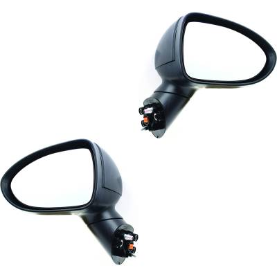 Rareelectrical - New Pair Of Mirror Compatible With Kia Rio 2014 2015 2016 2017 By Ki1321187 Ki1320187 8180141 - Image 1