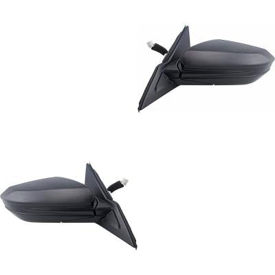 Rareelectrical - New Pair Of Mirror Compatible With Honda Civic 2017 2018 2019 2020 2021 By Ho1321284 Ho1320284 - Image 1