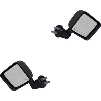 Rareelectrical - New Pair Of Mirror Compatible With Jeep Wrangler Wrangler Jk 2015 2016 2017 2018 By Ch1321390 - Image 1