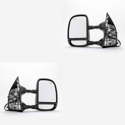 Rareelectrical - New Pair Of Mirror Compatible With Ford F-250 Super Duty F-350 Super Duty F-450 Super Duty F-550 - Image 1