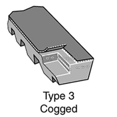 Rareelectrical - New Cogged OEM Replacement Belt 51" Belt Length By Part Numbers 265-744 363312 - Image 1