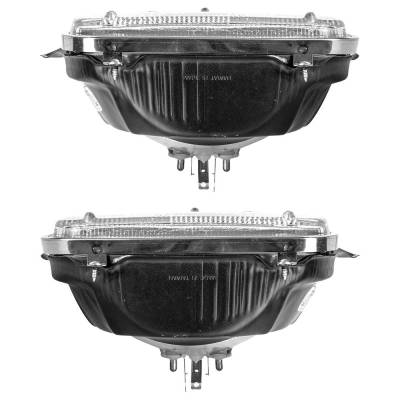 Rareelectrical - New Pair Of Headlights Compatible With Toyota 4Runner Pickup 1987 1988 1989 1990 1991 1992 1993 1994 - Image 3