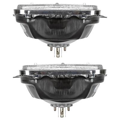 Rareelectrical - New Pair Of Headlights Compatible With Toyota 4Runner Pickup 1987 1988 1989 1990 1991 1992 1993 1994 - Image 2