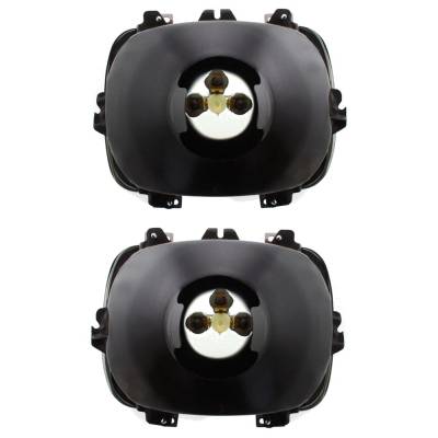 Rareelectrical - New Pair Of Headlights Compatible With Buick Chevrolet Gmc Oldsmobile Pontiac 1978-2017 By Part - Image 2