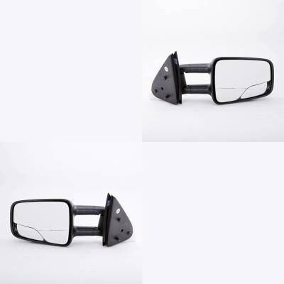Rareelectrical - New Pair Of Mirror Compatible With Chevrolet Gmc 1999 2000 2001 2002 2003 2004 2005 2006 By Part - Image 1