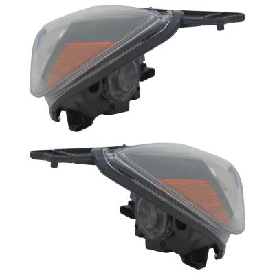 Rareelectrical - New Pair Of Headlights Compatible With Ford Focus 2.0L 2012 2013 2014 By Part Numbers 762405-80709-6 - Image 3