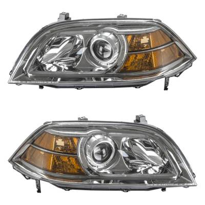Rareelectrical - New Pair Of Headlights Compatible With Acura Mdx 3.5L 2004 2005 2006 By Part Numbers Ac2518107 - Image 2