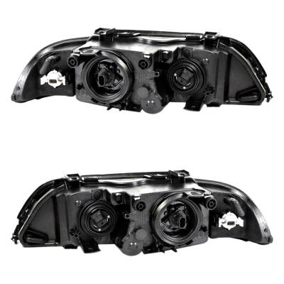 Rareelectrical - New Pair Of Headlights Compatible With Bmw 528I 540I 2.8L 4.4L 1998 1999 2000 By Part Numbers 63 12 - Image 1