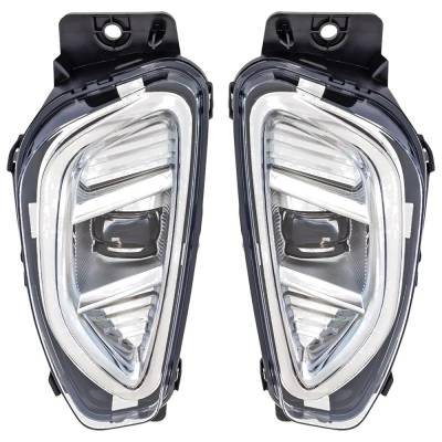 Rareelectrical - New Pair Of Fog Lights Compatible With Ford Escape 2.0L 2.5L 2020 2021 2022 By Part Numbers - Image 1