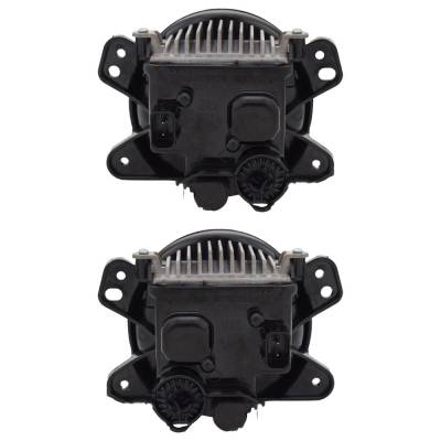 Rareelectrical - New Pair Of Fog Lights Compatible With Jeep Wrangler Jk Wrangler Gladiator 2018 2019 2020 2021 2022 - Image 1