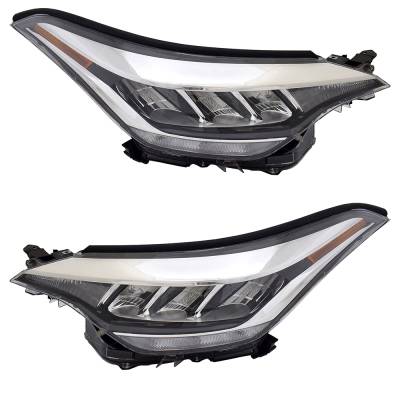 Rareelectrical - New Pair Of Headlights Compatible With Toyota C-Hr Le Sport Utility 4-Door 2.0L 2020 By Part Number - Image 2