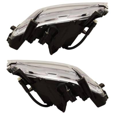 Rareelectrical - New Pair Of Daytime Running Lights Compatible With Hyundai Tucson 2.0L 2.4L 2019 2020 2021 By Part - Image 1