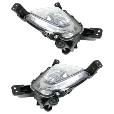 Rareelectrical - New Pair Of Daytime Running Lights Compatible With Kia Sorento 2.0L 2.4L 3.3L 2016 2017 2018 By Part - Image 4