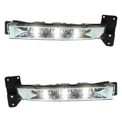 Rareelectrical - New Pair Of Daytime Running Lights Compatible With Dodge Charger 2015 2016 2017 2018 2019 2020 2021 - Image 1